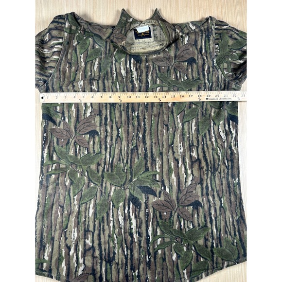 Vintage Deerskin‎ Flannel Shirt Mens Medium Multi Cotton Realtree Camo Button Up - Picture 4 of 5
